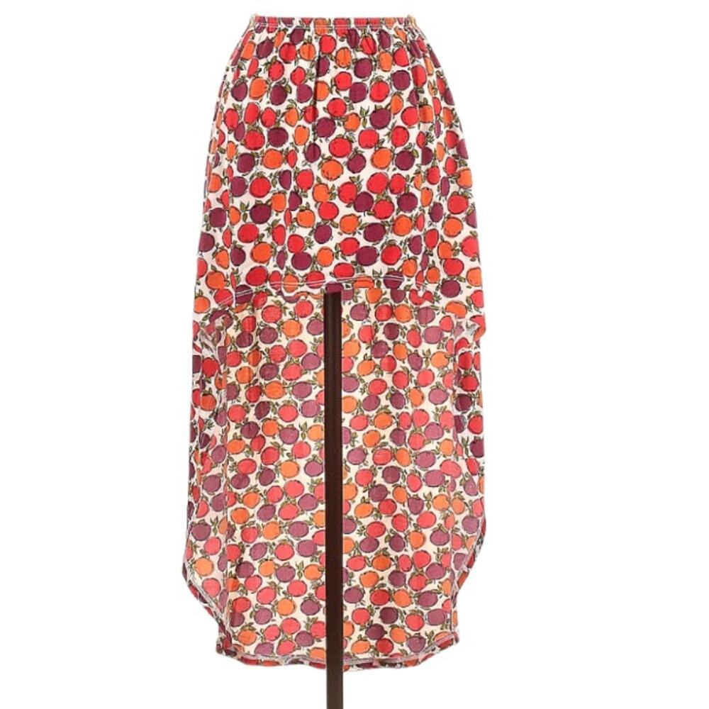Forever 21 Fruit Printed Hi Lo Skirt